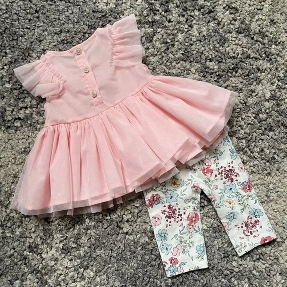 First Impressions Baby Girls Two-Piece Tulle Tunic Set, Created for Macy's